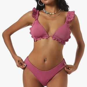 Dark pink zaful bikini